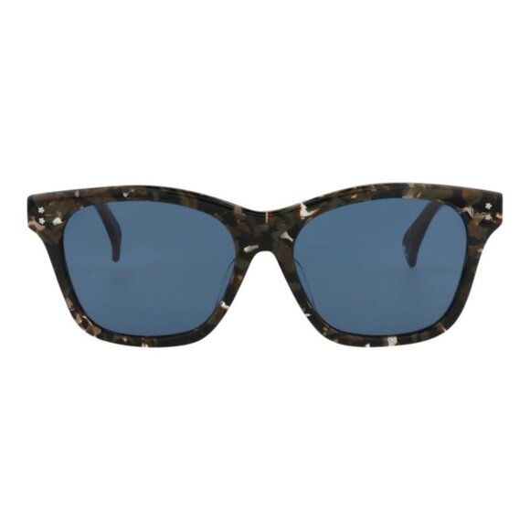 Kenzo Womens Square/Rectangle Havana Havana Blue Fashion Designer Eyewear - Picture 1 of 4